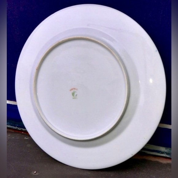 Early 1900s Antique HAND PAINTED NIPPON  Gold Trim Floral Bird Salad Plate - Picture 10 of 10